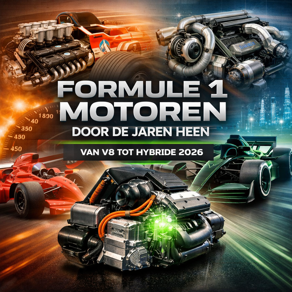 Formule 1 motoren door de jaren heen van V8 tot hybride 2026